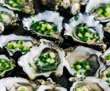 Oysters, Cucumber, Dill, Chive Dressing By Massimo Mele