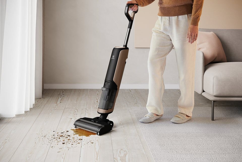 Vacuum cleaning at home