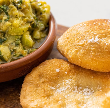 Zucchini Dip & Fried Pizza