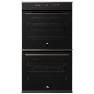 60cm Dark Multifunction double oven