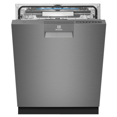 60cm built-under dishwasher dark s/steel