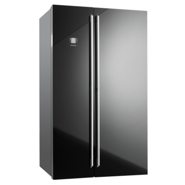 700L Ebony side x side fridge