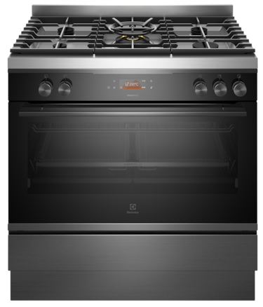 90cm UltimateTaste 900 freestanding electric oven with gas cooktop