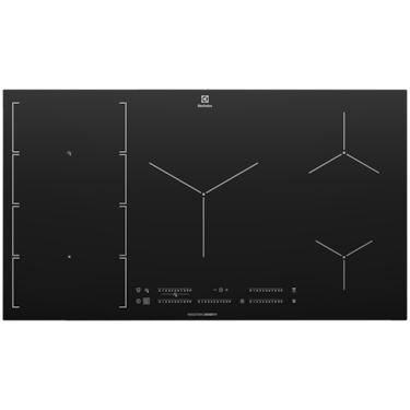 90cm UltimateTaste 700 7 zone Flexibridge induction cooktop